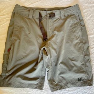 REI grey cargo gear tactical shorts, 36 x 11.5